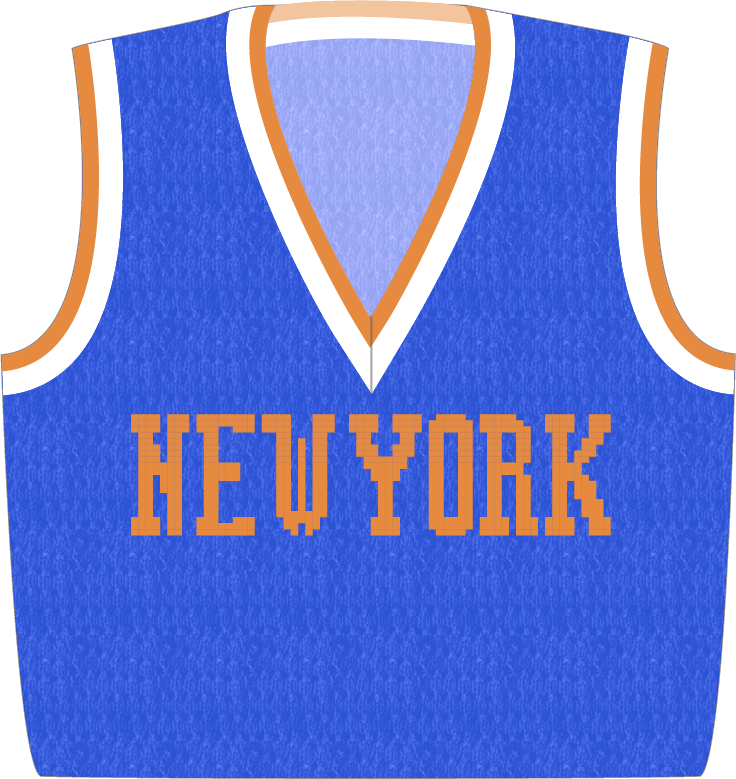 New York Essential Vest Basketball Jersey Knitting Pattern