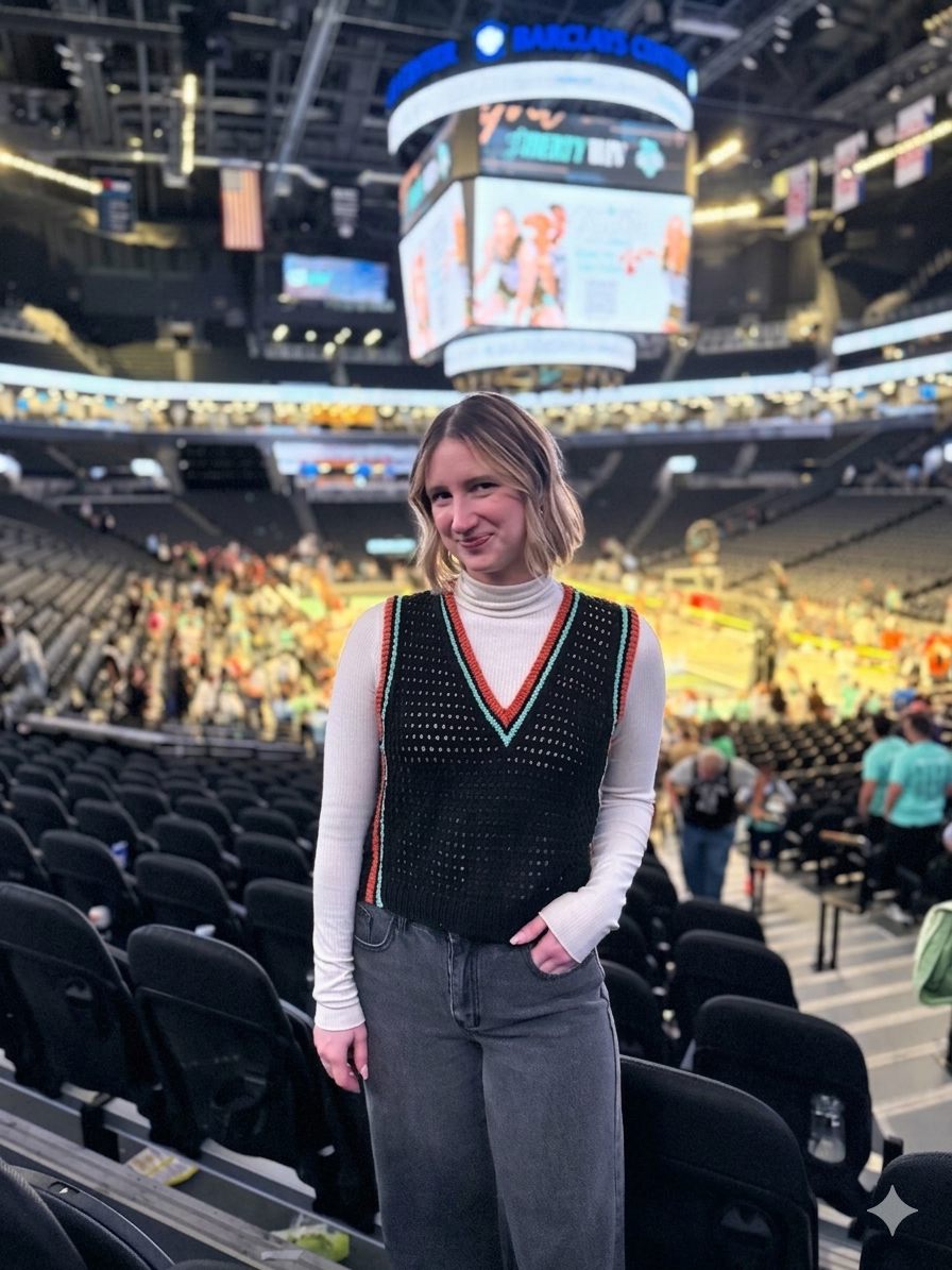 Courtside Vest Basketball Jersey Knitting Pattern