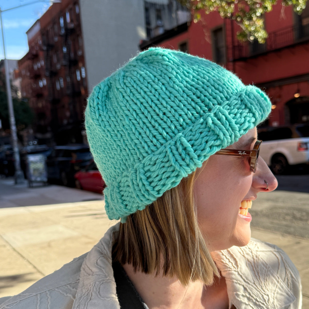 Kickoff Beanie Knitting Pattern