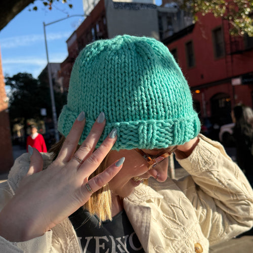 Kickoff Beanie Knitting Pattern