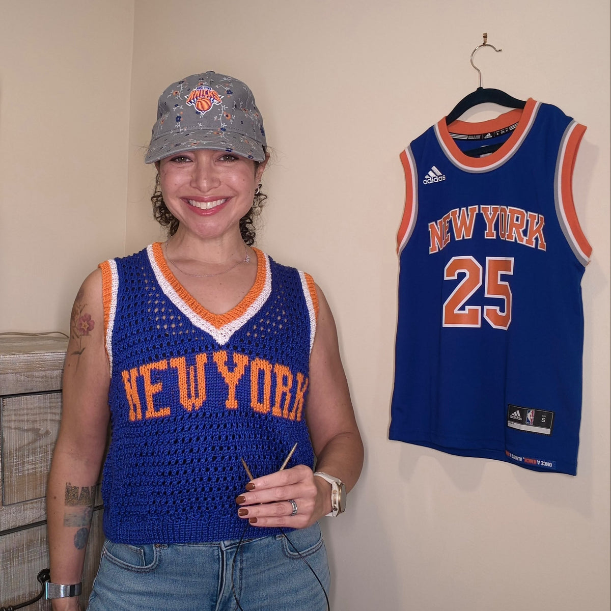 New York Essential Vest Basketball Jersey Knitting Pattern